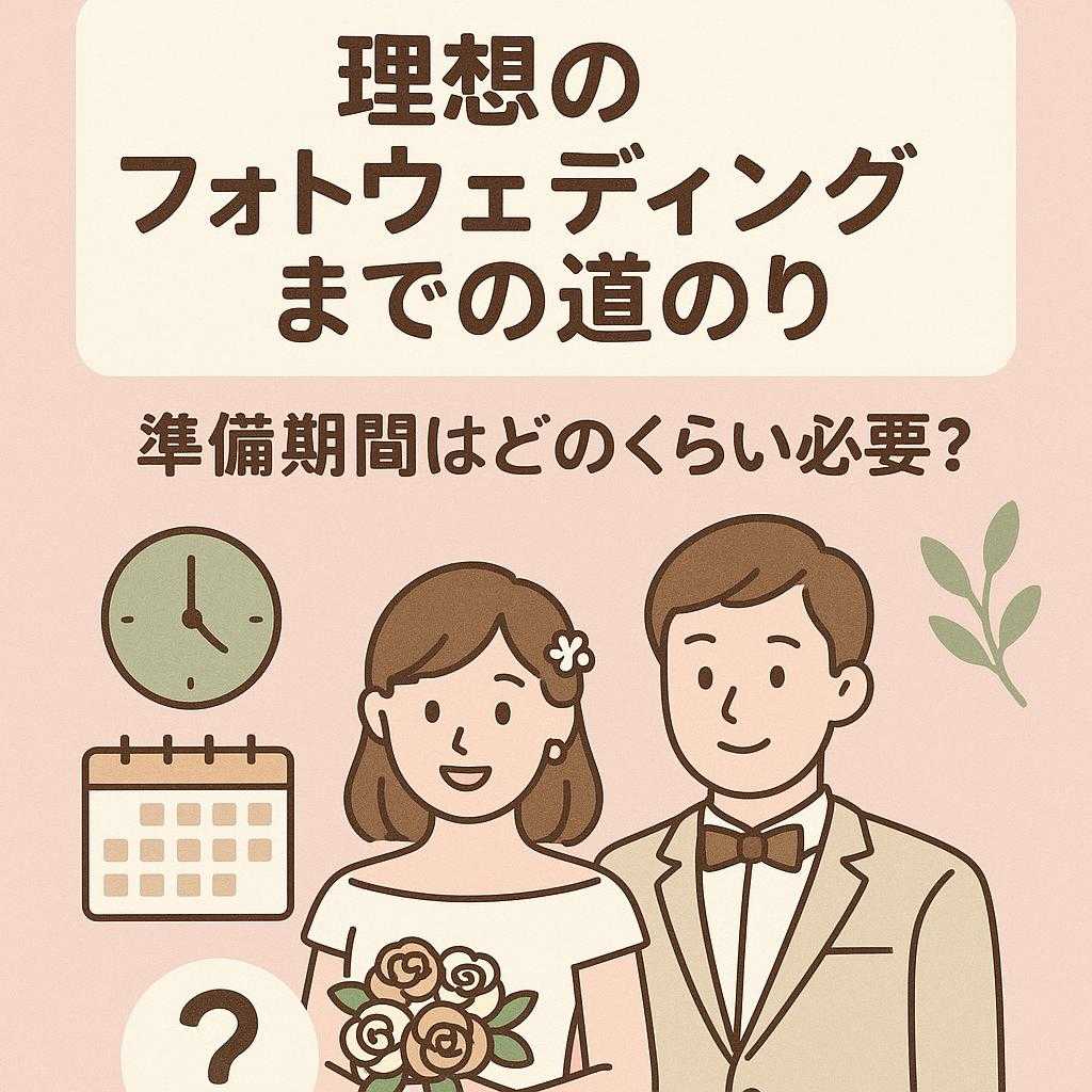 理想のフォトウェディングまでの道のり：準備期間はどのくらい必要？