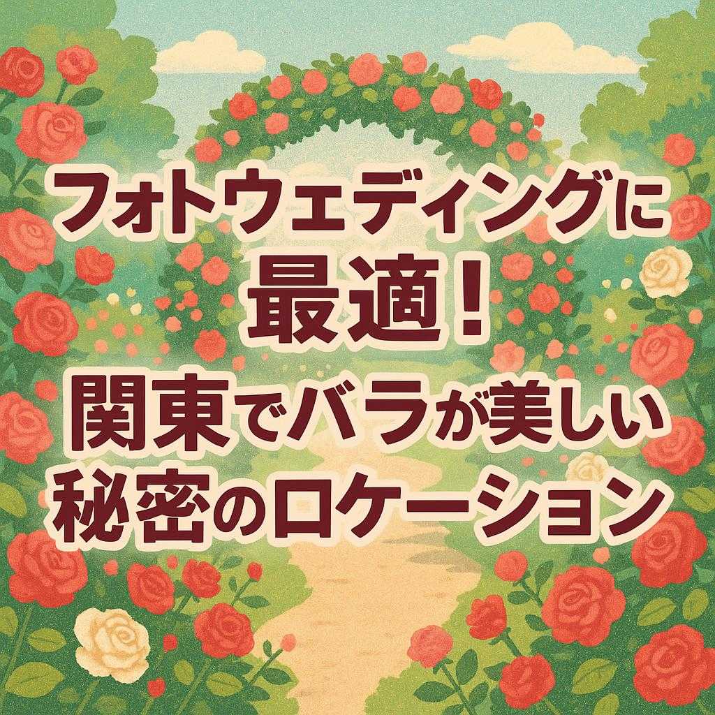 フォトウェディングに最適！関東でバラが美しい秘密のロケーション