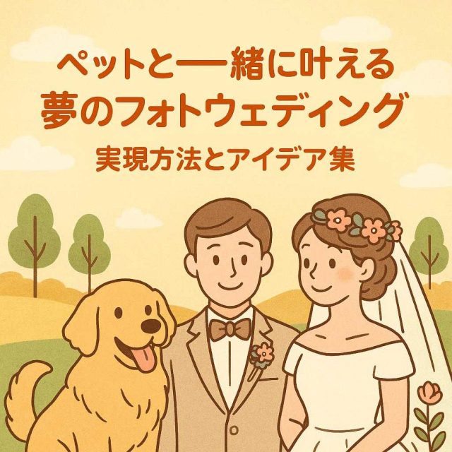 ペットと一緒に叶える夢のフォトウェディング：実現方法とアイデア集