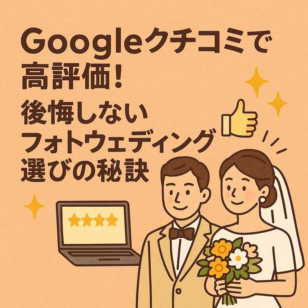 Googleクチコミで高評価!後悔しないフォトウェディング選びの秘訣