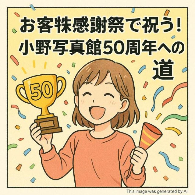お客様感謝祭で祝う！小野写真館50周年への道