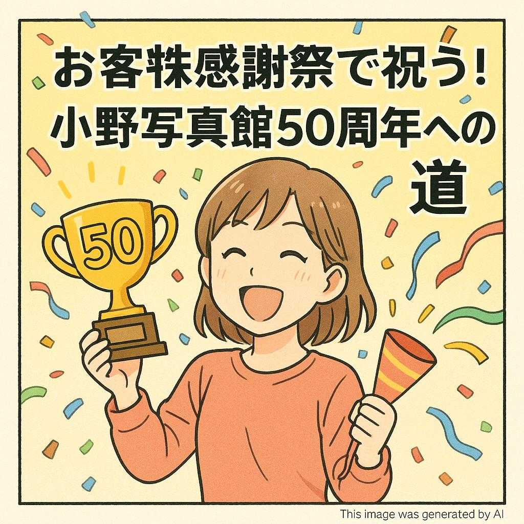 お客様感謝祭で祝う！小野写真館50周年への道