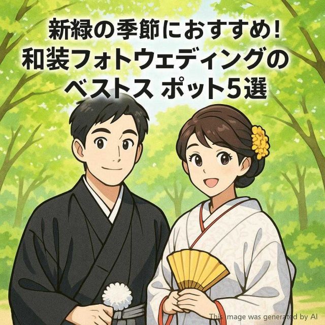 新緑の季節におすすめ！和装フォトウェディングのベストスポット5選