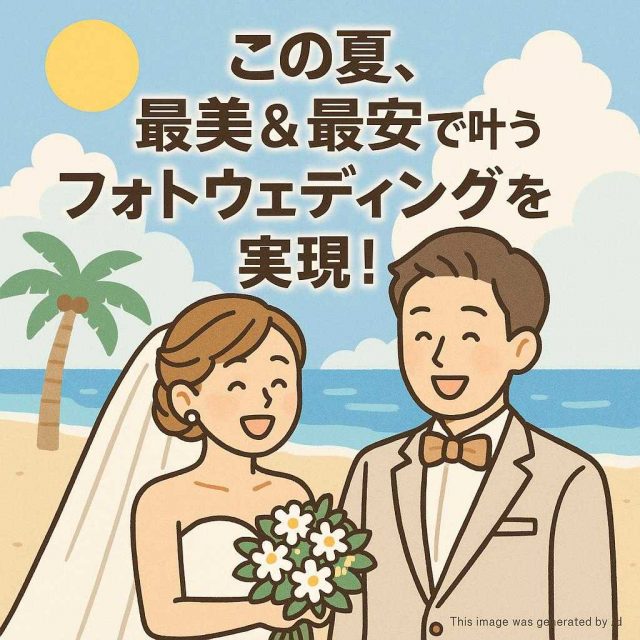 この夏、最美＆最安で叶うフォトウェディングを実現！