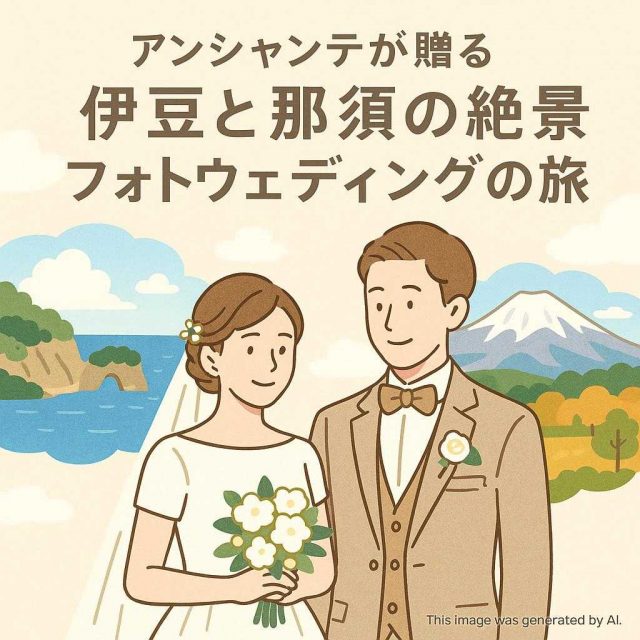 アンシャンテが贈る 伊豆と那須の絶景フォトウェディングの旅