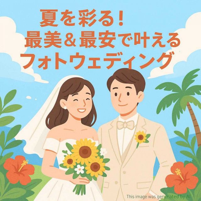 夏を彩る！最美＆最安で叶えるフォトウェディング