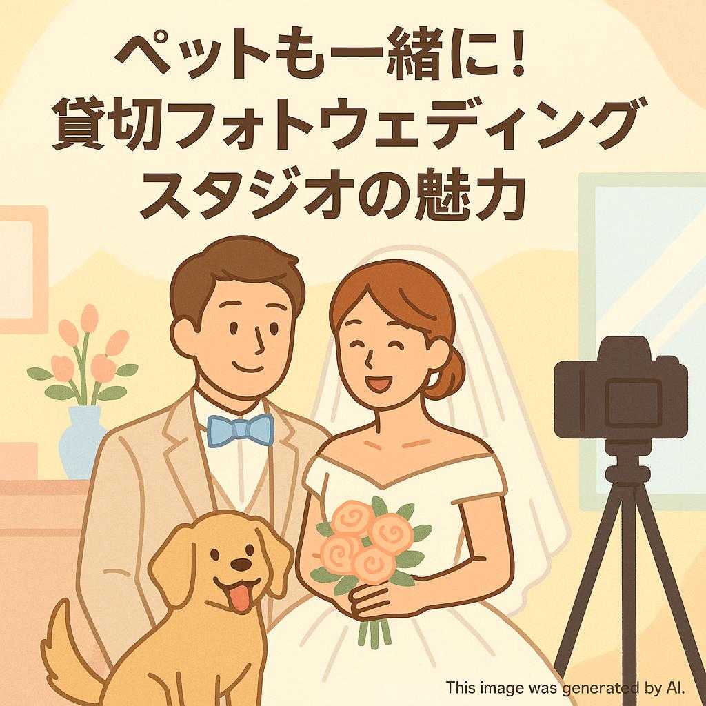 ペットも一緒に!貸切フォトウェディングスタジオの魅力