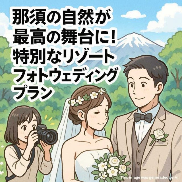 那須の自然が最高の舞台に！特別なリゾートフォトウェディングプラン