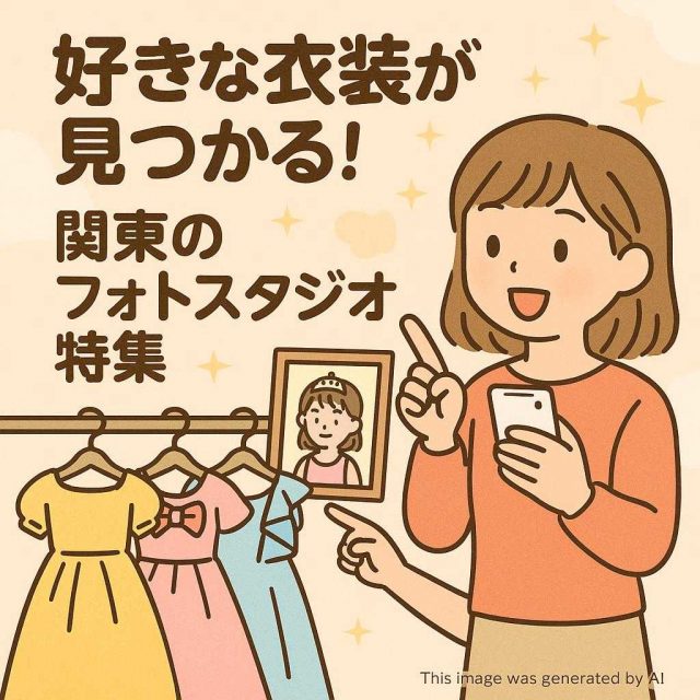 好きな衣装が見つかる！関東のフォトスタジオ特集