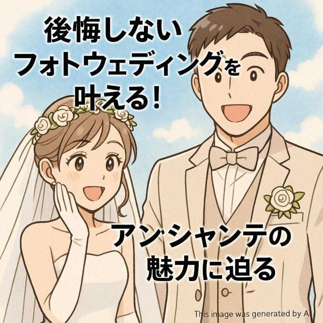 後悔しないフォトウェディングを叶える！アンシャンテの魅力に迫る