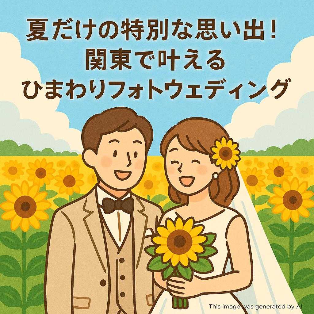 夏だけの特別な思い出！関東で叶えるひまわりフォトウェディング