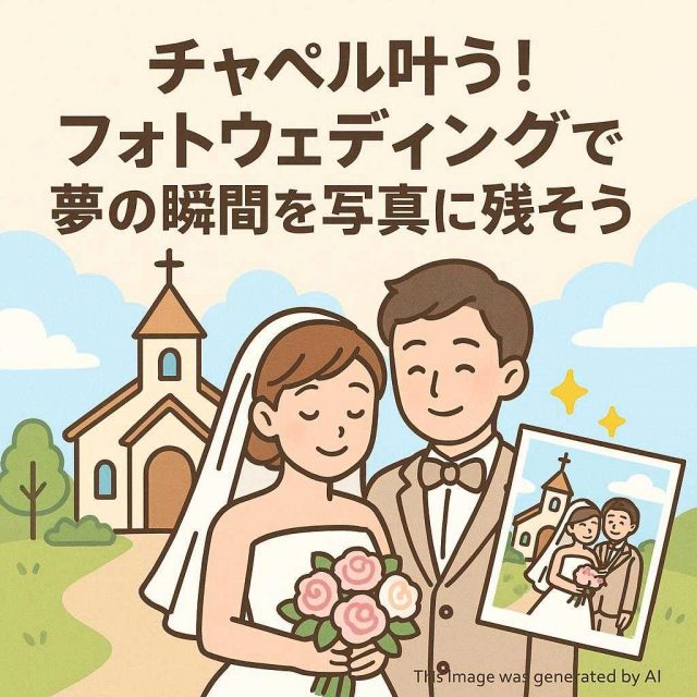チャペル叶う！フォトウェディングで夢の瞬間を写真に残そう