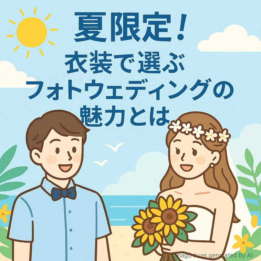 夏限定！衣装で選ぶフォトウェディングの魅力とは