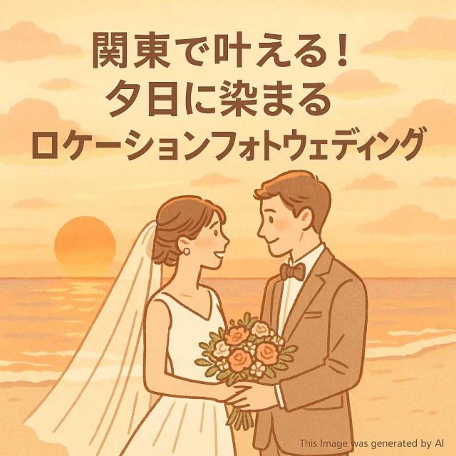関東で叶える！夕日に染まるロケーションフォトウェディング