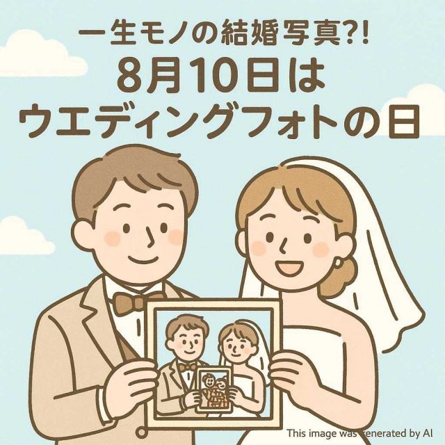 一生モノの結婚写真?! 8月10日はウエディングフォトの日