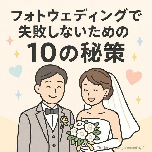 フォトウェディングで失敗しないための10の秘策