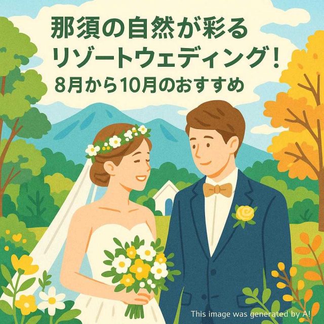 那須の自然が彩るリゾートウェディング！8月から10月のおすすめ
