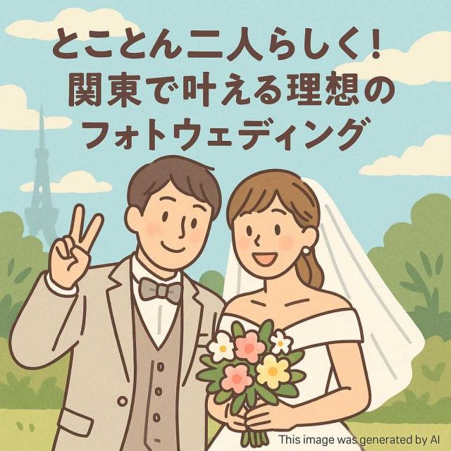 とことん二人らしく！関東で叶える理想のフォトウェディング
