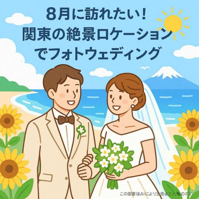 8月に訪れたい！関東の絶景ロケーションでフォトウェディング