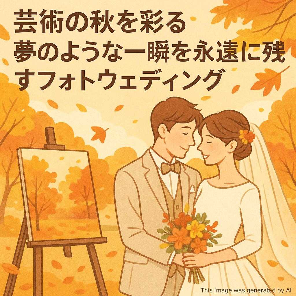 芸術の秋を彩る：夢のような一瞬を永遠に残すフォトウェディング