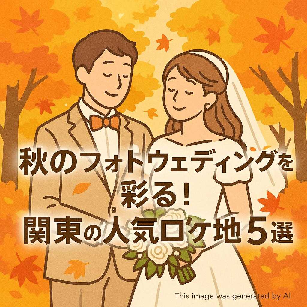 秋のフォトウェディングを彩る！関東の人気ロケ地5選