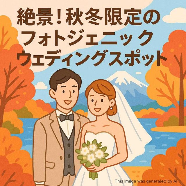絶景！秋冬限定のフォトジェニックウェディングスポット