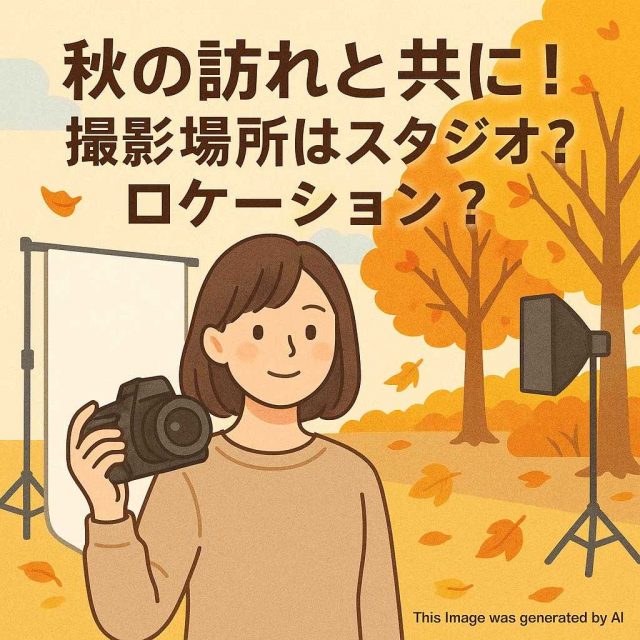 秋の訪れと共に！撮影場所はスタジオ？ロケーション？
