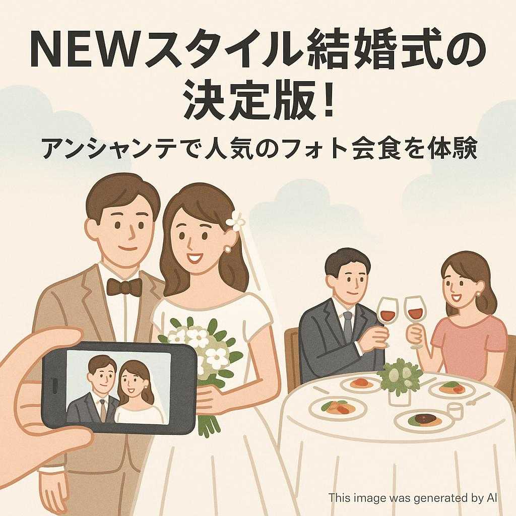 NEWスタイル結婚式の決定版!アンシャンテで人気のフォト会食を体験