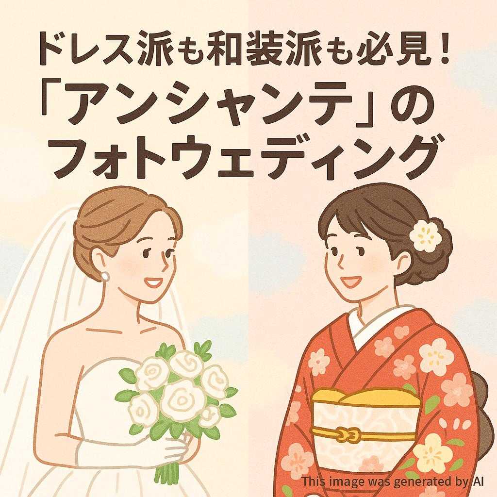 ドレス派も和装派も必見！「アンシャンテ」のフォトウェディング