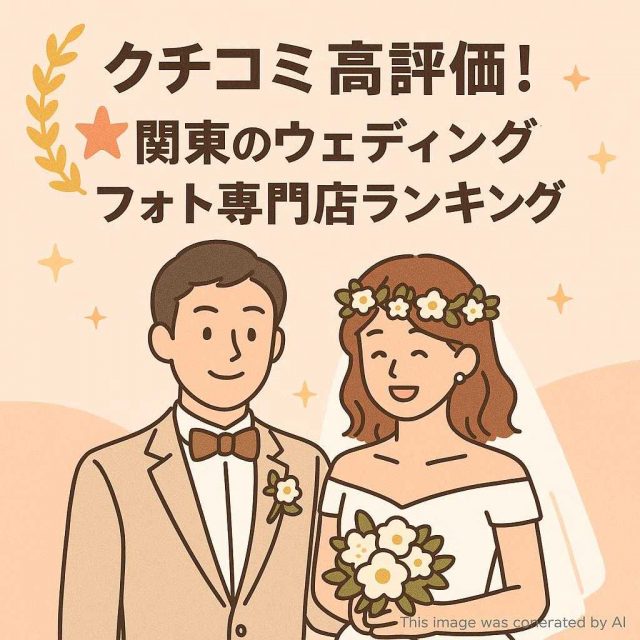 クチコミ高評価！関東のウェディングフォト専門店ランキング