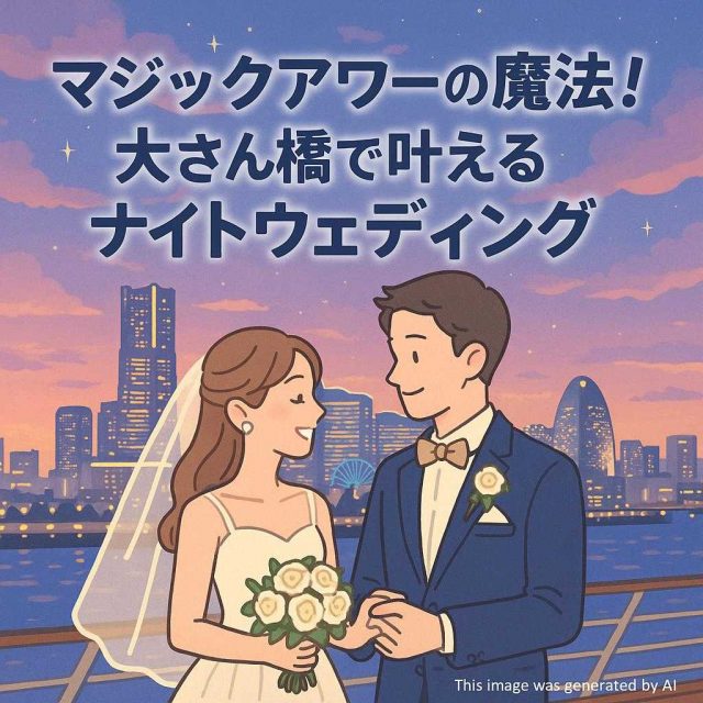 マジックアワーの魔法！大さん橋で叶えるナイトウェディング