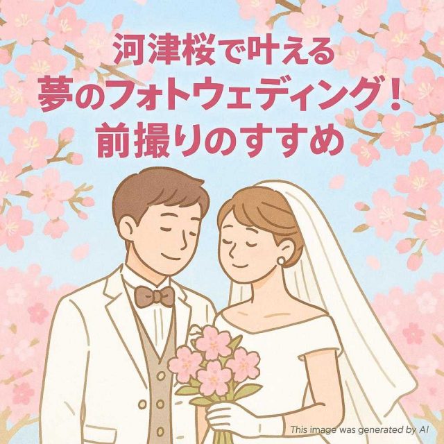 河津桜で叶える夢のフォトウェディング！前撮りのすすめ