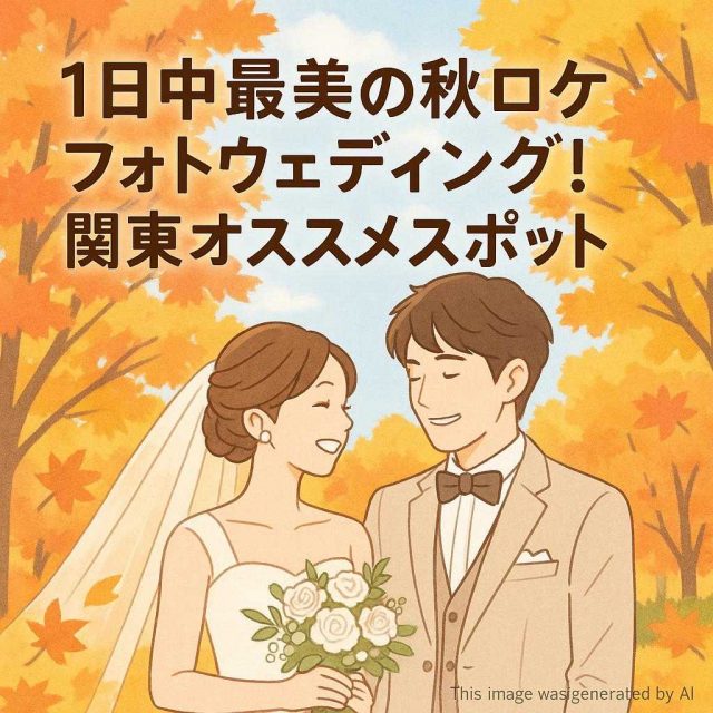 1日中最美の秋ロケフォトウェディング！関東オススメスポット