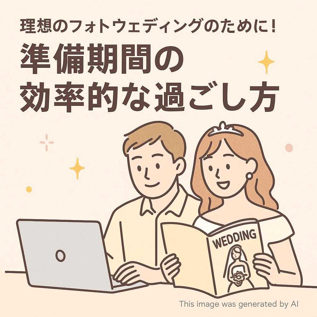 理想のフォトウェディングのために！準備期間の効率的な過ごし方