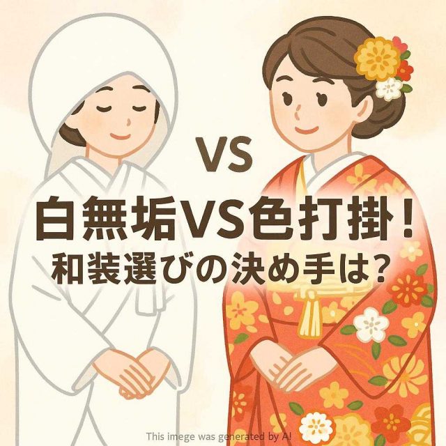 白無垢VS色打掛！和装選びの決め手は？