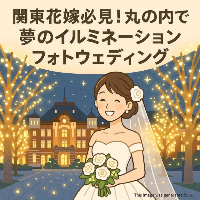 関東花嫁必見！丸の内で夢のイルミネーションフォトウェディング