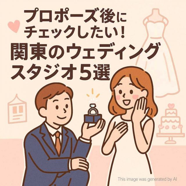 プロポーズ後にチェックしたい！関東のウェディングスタジオ5選