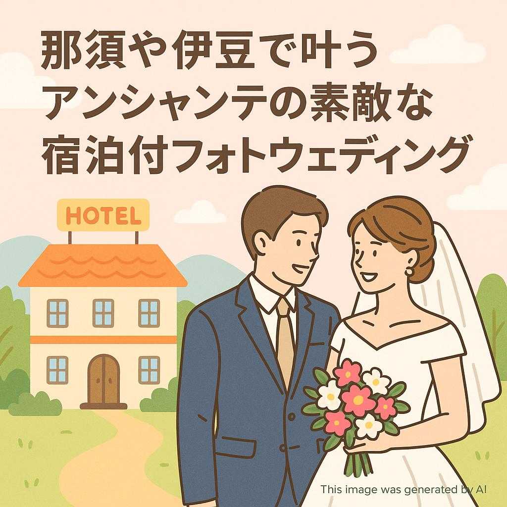 那須や伊豆で叶うアンシャンテの素敵な宿泊付フォトウェディング