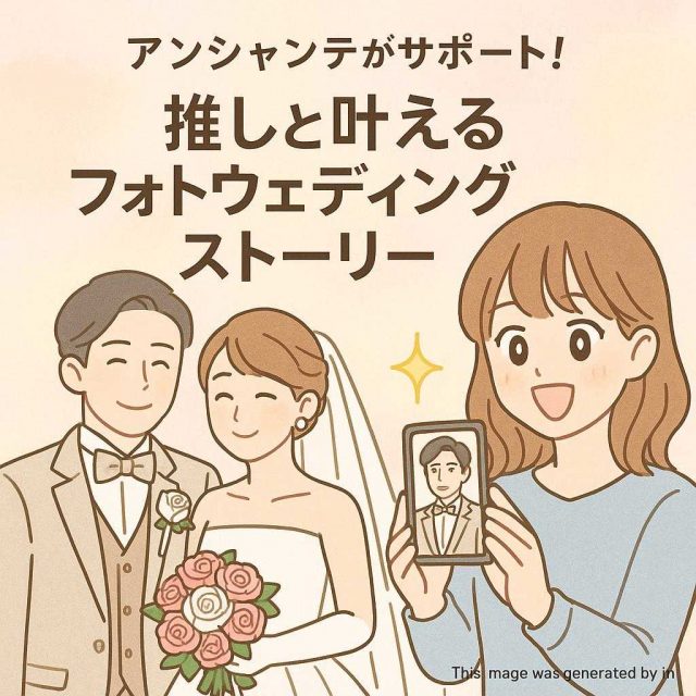 アンシャンテがサポート！推しと叶えるフォトウェディングストーリー
