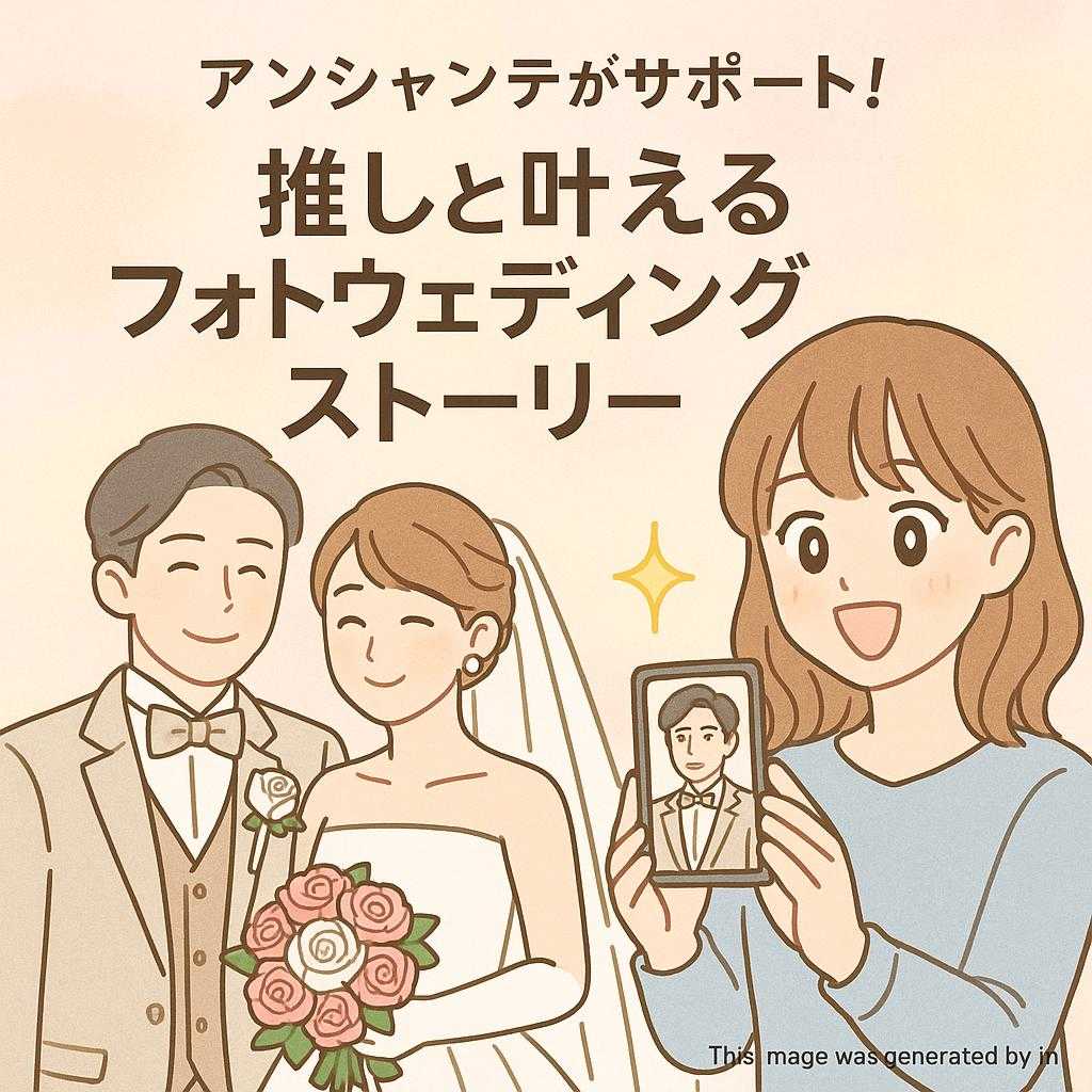 アンシャンテがサポート!推しと叶えるフォトウェディングストーリー