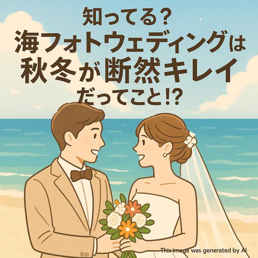 知ってる？海フォトウェディングは秋冬が断然キレイだってこと！？