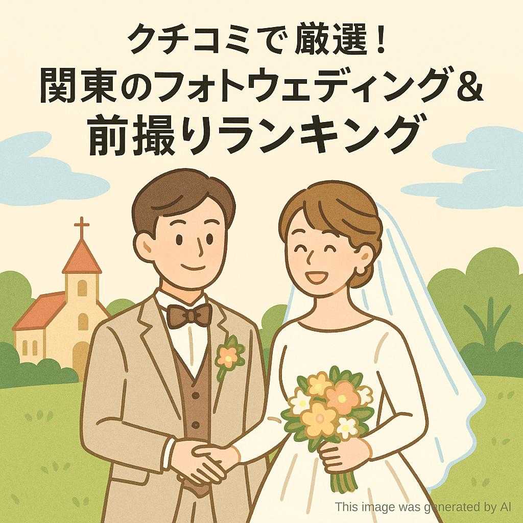 クチコミで厳選!関東のフォトウェディング&前撮りランキング