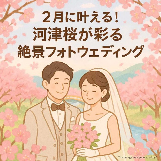 2月に叶える！河津桜が彩る絶景フォトウェディング