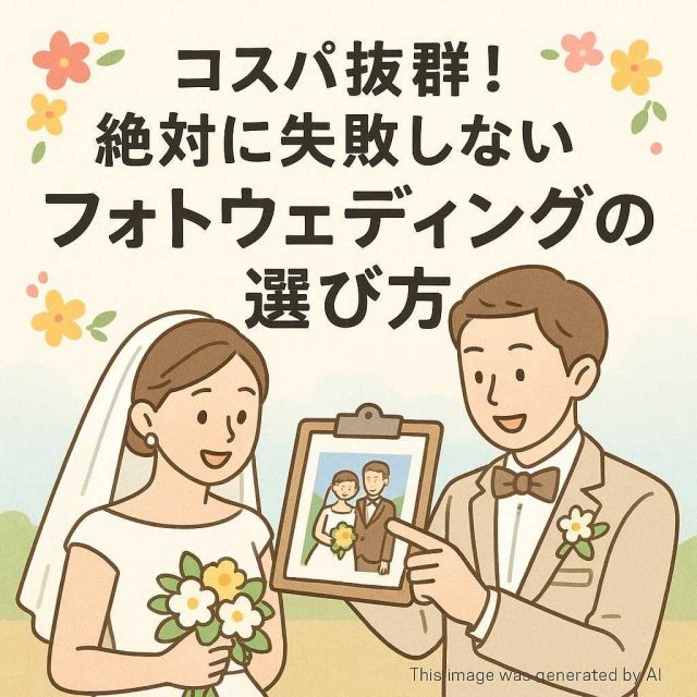 コスパ抜群！絶対に失敗しないフォトウェディングの選び方