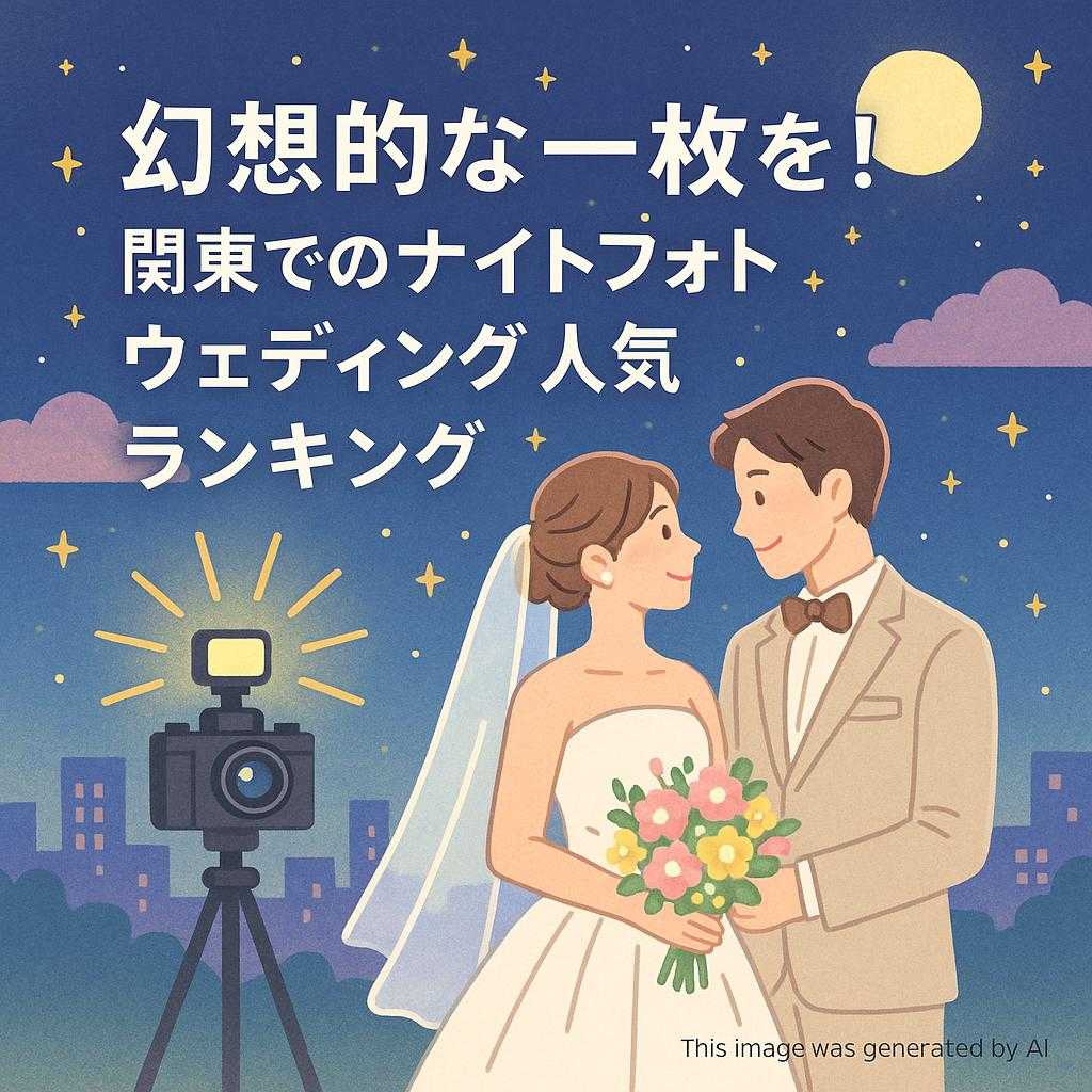 幻想的な一枚を!関東でのナイトフォトウェディング人気ランキング