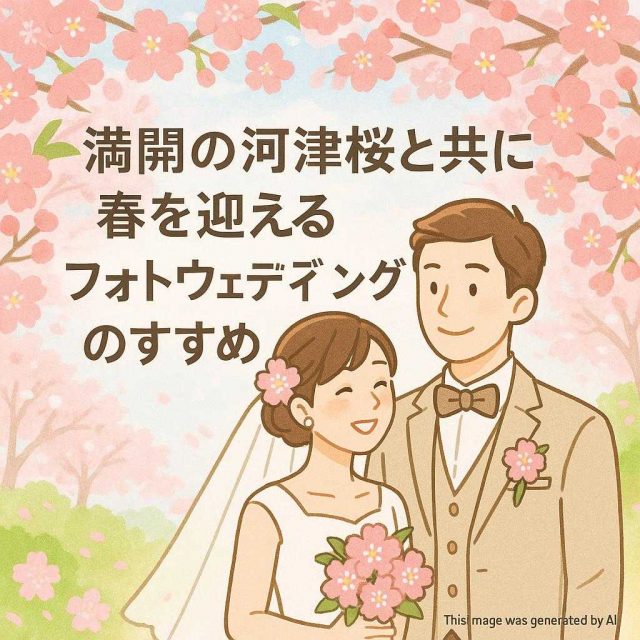満開の河津桜と共に春を迎えるフォトウェディングのすすめ