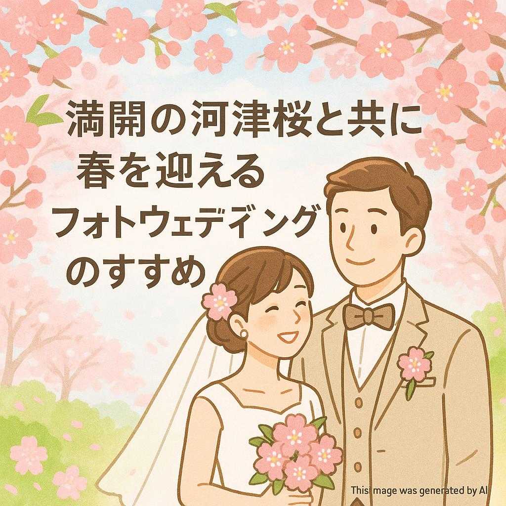 満開の河津桜と共に春を迎えるフォトウェディングのすすめ