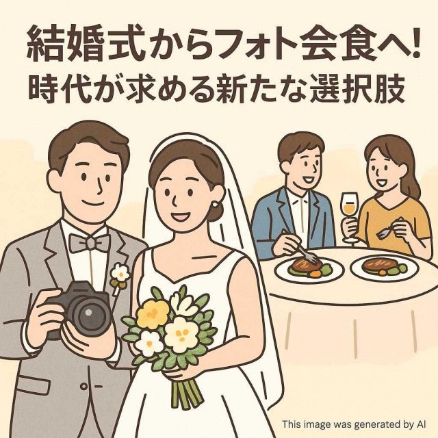 結婚式からフォト会食へ！時代が求める新たな選択肢