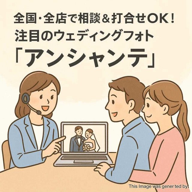 全国・全店で相談＆打合せOK！注目のウェディングフォトブランド「アンシャンテ」