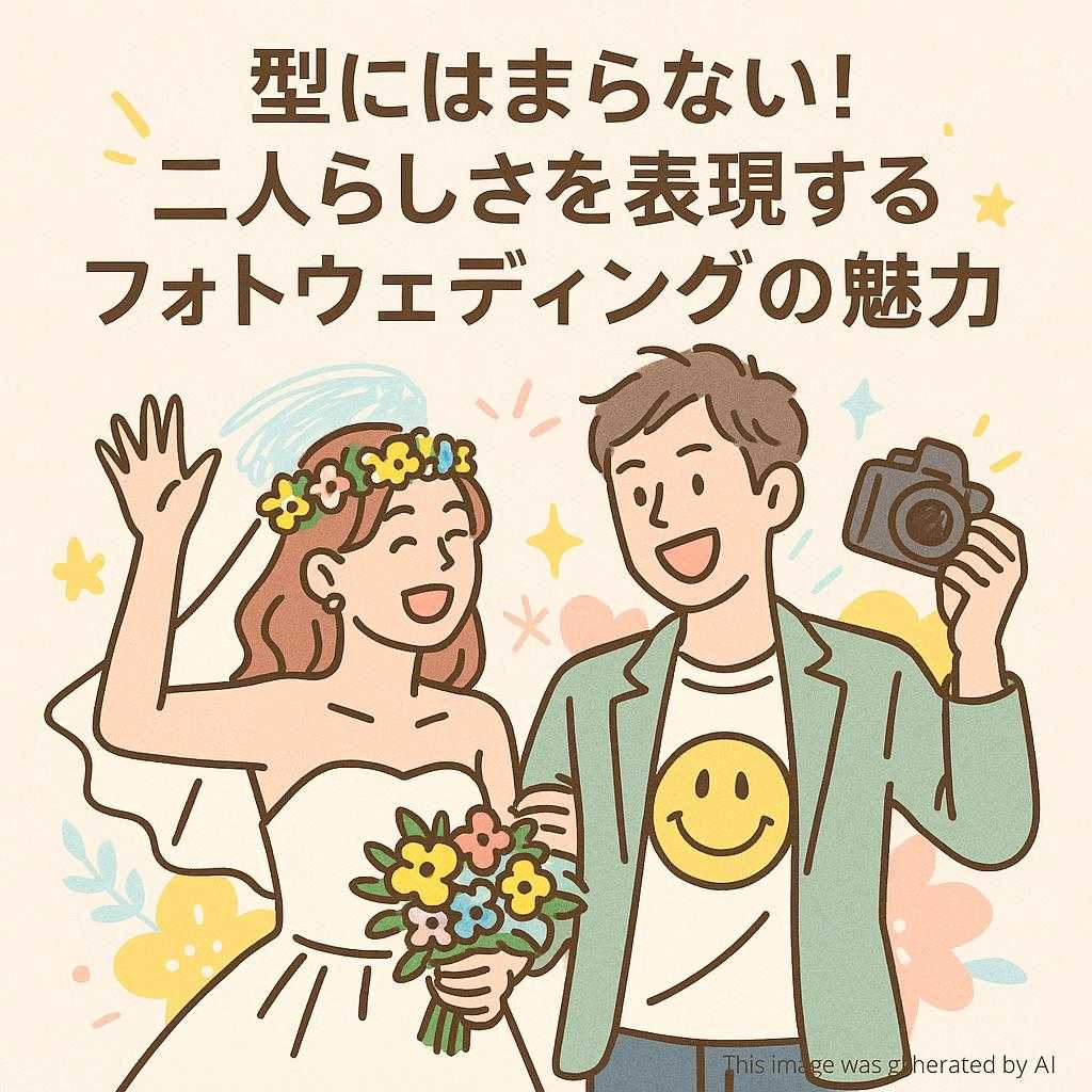 型にはまらない!二人らしさを表現するフォトウェディングの魅力